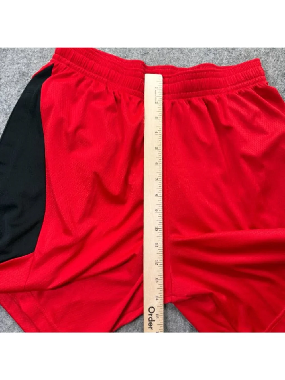 Atlanta Hawks Nike NBA Basketball Shorts Men L Red Black DRI-FIT Athletic 8"_15